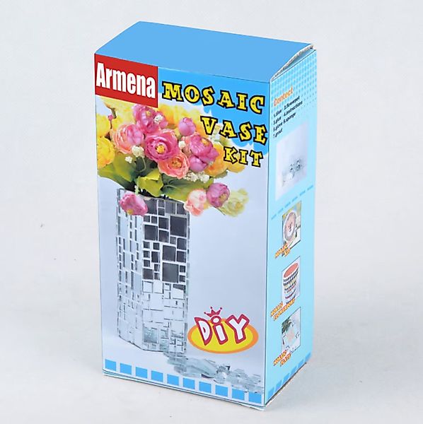 Armena Kreativset Vase Bastelset aus Spiegelglasmosaik/Blaue günstig online kaufen