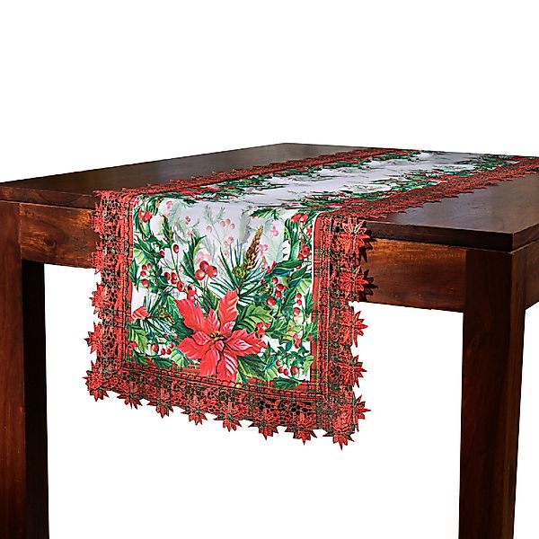 Delindo Lifestyle Tischdecke Mitteldecke Weihnachtsstern (1-tlg), günstig online kaufen