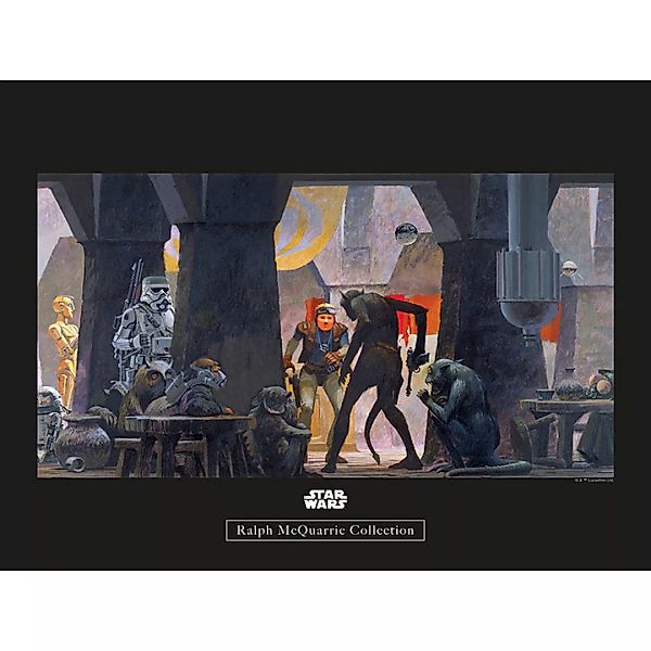 Komar Wandbild Star Wars Classic RMQ Mos Eisley St Star Wars B/L: ca. 40x30 günstig online kaufen