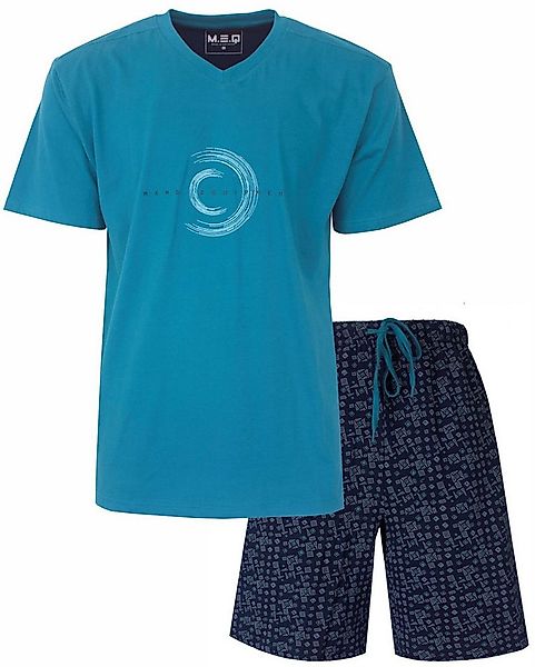 M.E.Q. Shorty Herren Pyjama kurz (2 tlg) Baumwolle günstig online kaufen