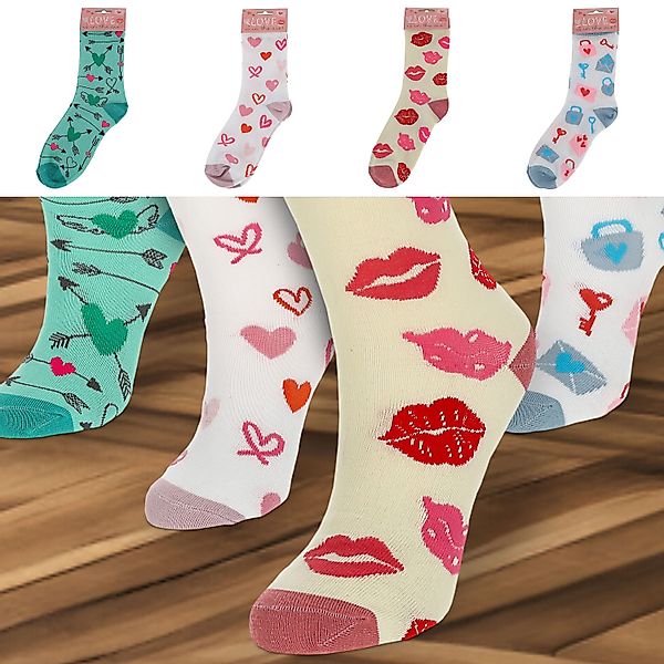CEPEWA Socken Herrensocken Love 4er Pack günstig online kaufen