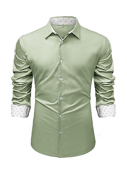 JMIERR Businesshemd Langarm Business Hemden Regular günstig online kaufen