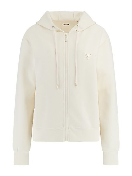 Guess Strickpullover – Kapuzenjacke mit Logo-Patch günstig online kaufen