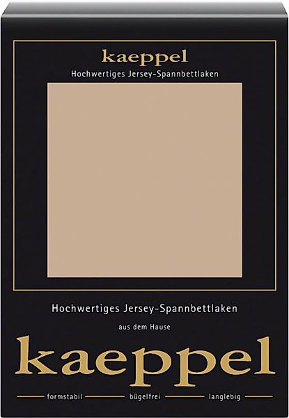 Kaeppel Spannbettlaken "Single Jersey Mako Cotton" Bettlaken aus 100% Baumw günstig online kaufen
