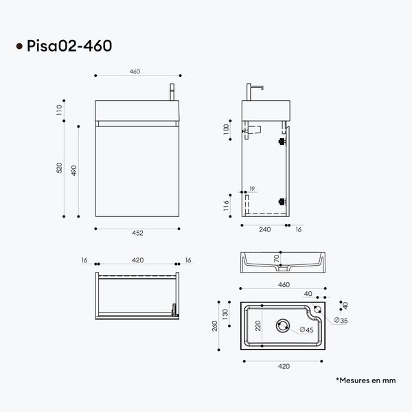 Mai & Mai Badmöbel-Set Gäste Wc günstig online kaufen