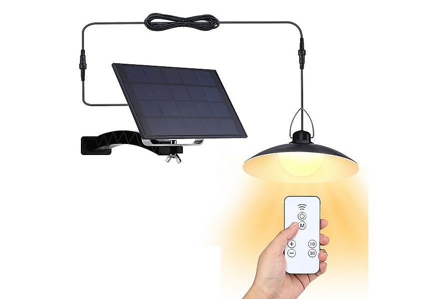Rosnek Außen-Deckenleuchte Outdoor Solar Pendant Lights with 1/2/3/4 Head,w günstig online kaufen