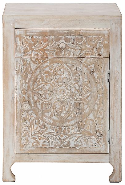 OTTO home Nachtkommode "Bonstetten" pflegeleichtes Mangoholz, mit dekorativ günstig online kaufen