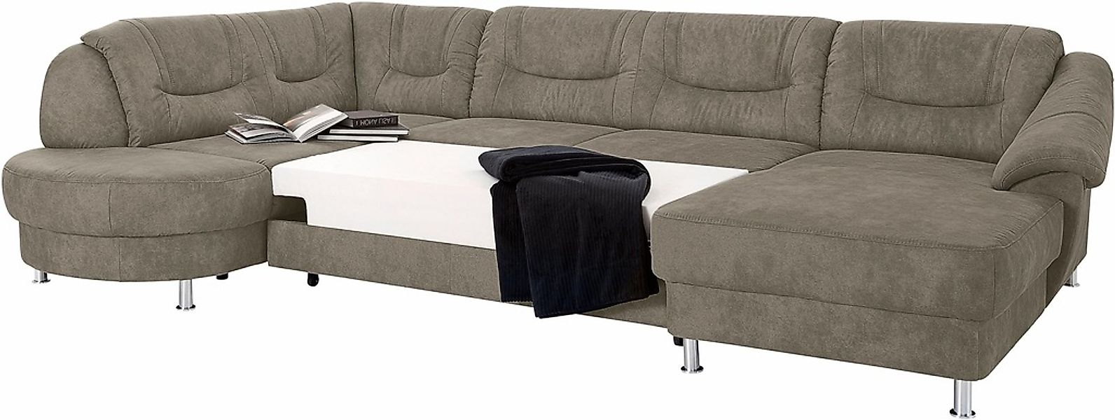 sit&more Wohnlandschaft »Salsa U-Form« mit Federkern, wahlweise mit Bettfun günstig online kaufen