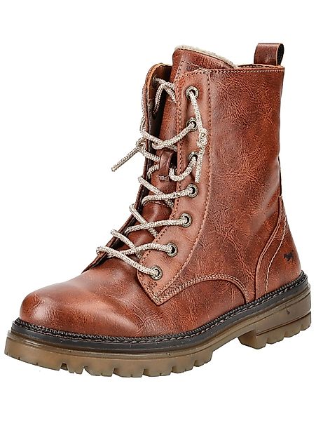 MUSTANG Stiefelette Lederimitat Schnürstiefelette günstig online kaufen