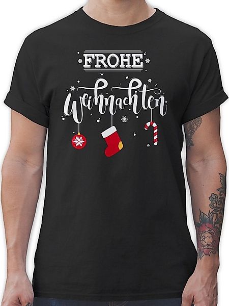 Shirtracer T-Shirt Frohe Weihnachten I Weihnachtsmotiv Weihachten Kleidung günstig online kaufen