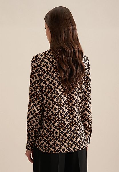 seidensticker Hemdbluse "Schwarze Rose", Langarm Kragen Druck günstig online kaufen
