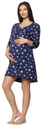 Be Mammy Umstandsnachthemd Damen Umstands Nachthemd günstig online kaufen