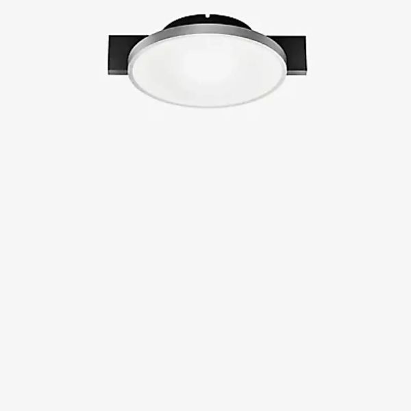Light Point Inlay Round Deckenleuchte LED, schwarz/silber - 24,6 cm günstig online kaufen