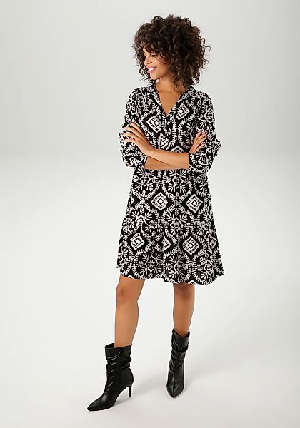 Aniston CASUAL Tunikakleid mit fantasievollem, grafischen Druck günstig online kaufen
