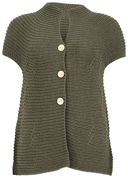 malito more than fashion Strickweste 5060 kurzarm Strickjacke mit Knöpfen E günstig online kaufen