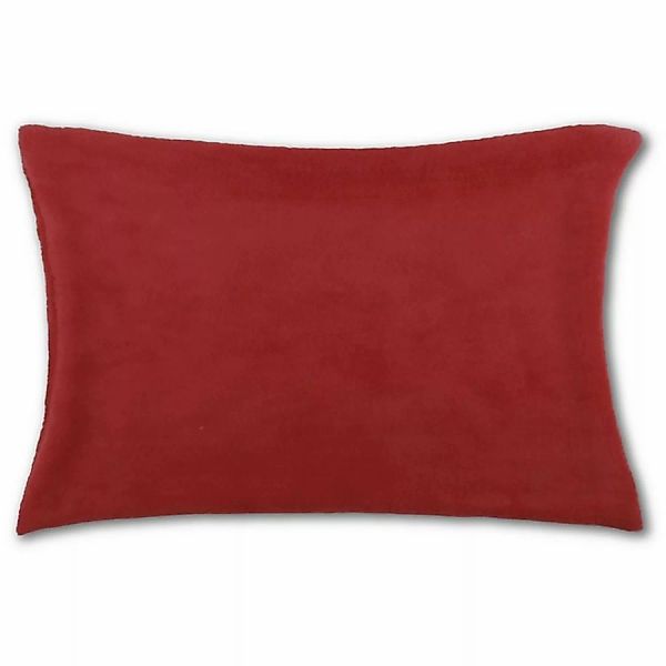 Bestlivings Kissenhülle Kuschel 30 x 50 cm Rot mit Füllung günstig online kaufen