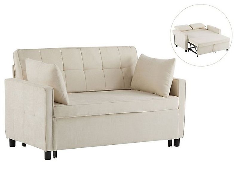 SeedWave Schlafsofa mit Ausziehfunktion, verstellbarer Rückenlehne (110°/18 günstig online kaufen