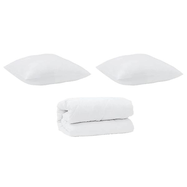 vidaXL Bettdecken Set 3-Tlg Weiß Mikrofaser und Daunenfedern 3377969 günstig online kaufen