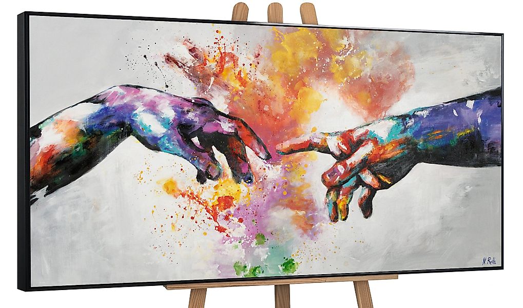 YS-Art Gemälde Galaktisch, Abstraktion, Leinwandbild Die günstig online kaufen
