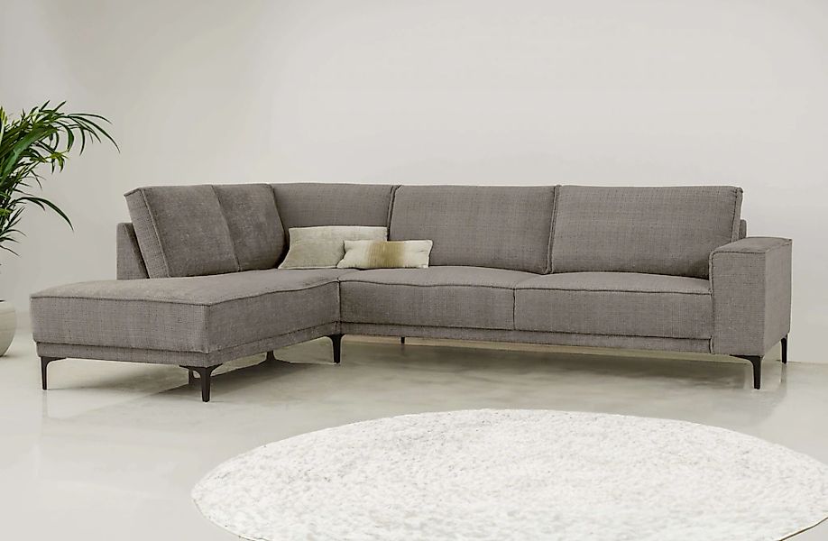OTTO home Ecksofa "OLAND L-Form, B: 289 cm, Skandi-Design" Struktur, Flachg günstig online kaufen
