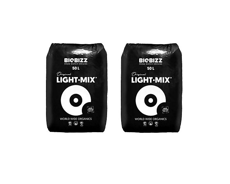 Biobizz Pflanzerde BioBizz Light Mix - Set 2x 50L Sack, mit Organischer Fes günstig online kaufen