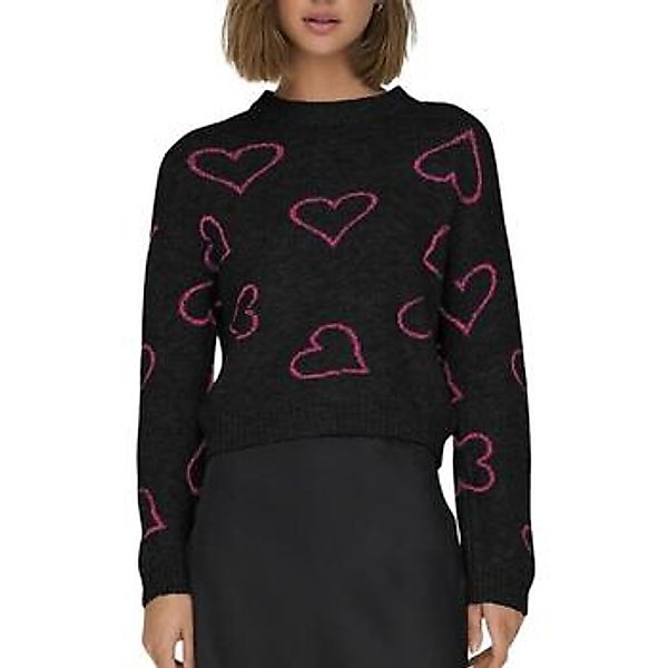 ONLY Rundhalspullover "ONLHAPPIE LS HEART O-NECK KNT" günstig online kaufen