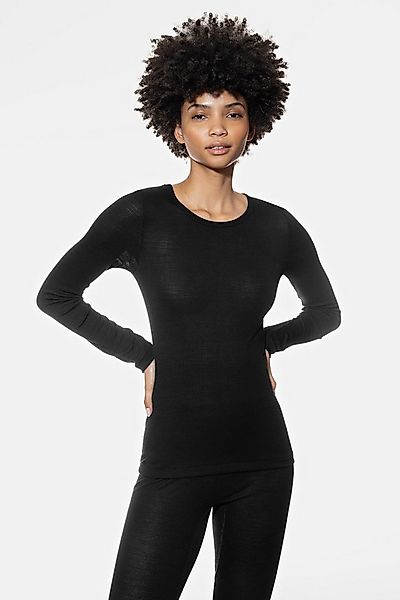 Mey Langarmshirt Damen Serie Wool Love Uni (1-tlg) günstig online kaufen