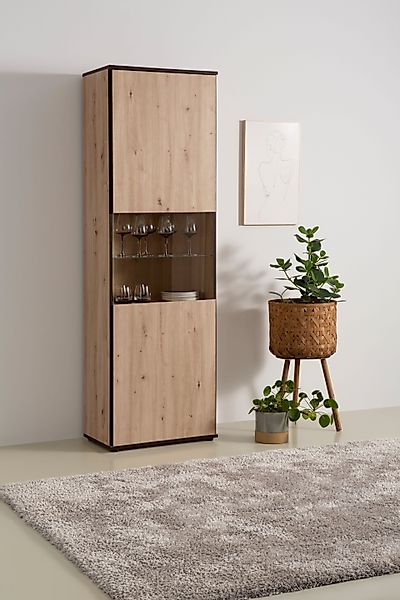 HELA Vitrine Ariana mit angeschrägten Griffmulden, günstig online kaufen