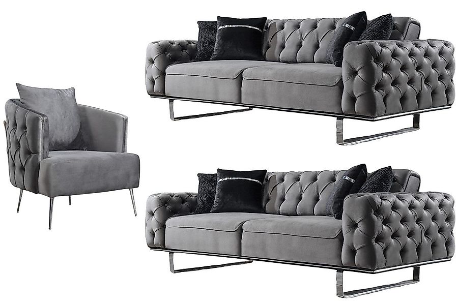 Villa Möbel Polstergarnitur Roma, (Set, 3-tlg), günstig online kaufen
