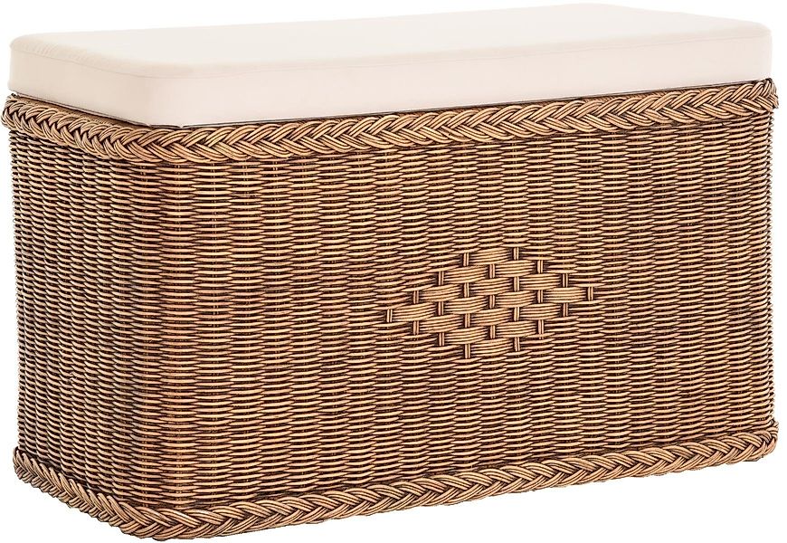 Krines Home Wäschetruhe Rechteckige Truhe Sitztruhe günstig online kaufen