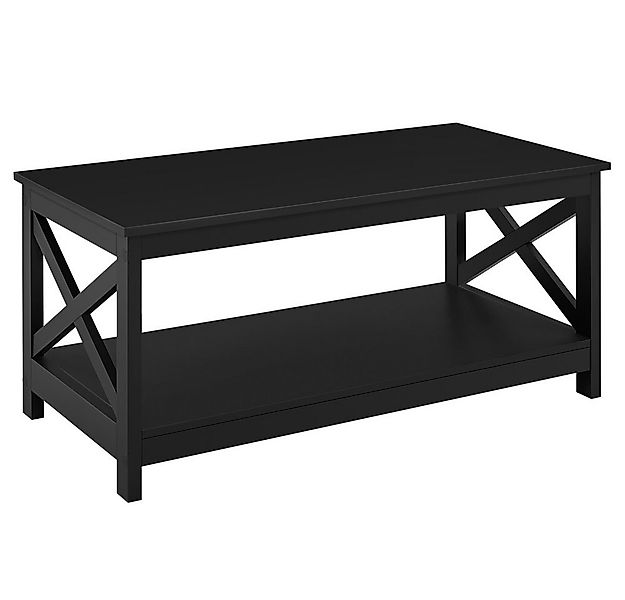 Yaheetech Couchtisch, Wohnzimmertisch mit großer Ablage, einfach zu montier günstig online kaufen