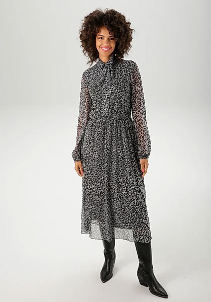 Aniston CASUAL Blusenkleid mit farbharmonischem Animal-Print günstig online kaufen