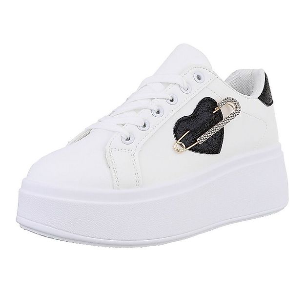 Ital-Design Damen Low-Top Freizeit Sneaker (88930463) Keilabsatz/Wedge Snea günstig online kaufen