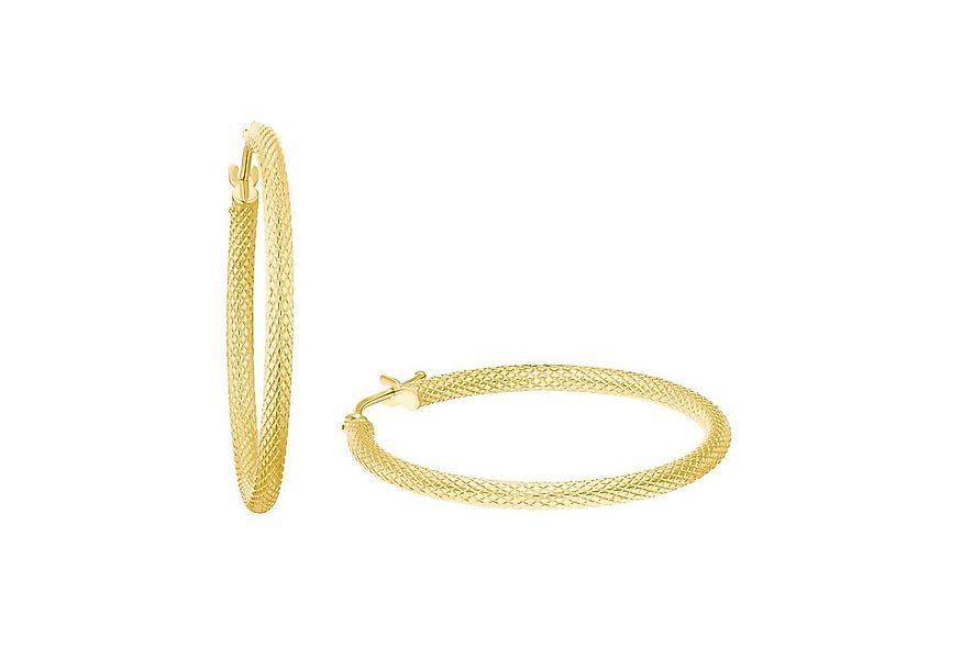 Amor Paar Creolen für Damen, Gelbgold 375 (Creolen, 2-tlg) günstig online kaufen