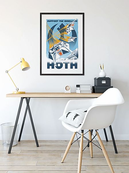 Komar Wandbild "Star Wars Hoth Temporary Headquarter" Disney Set, 1 Stk. tl günstig online kaufen