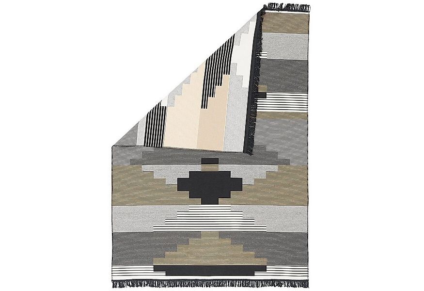 Pergamon Wollteppich Teppich Beidseitig Ethno Kelim Style, Rechteckig, Höhe günstig online kaufen