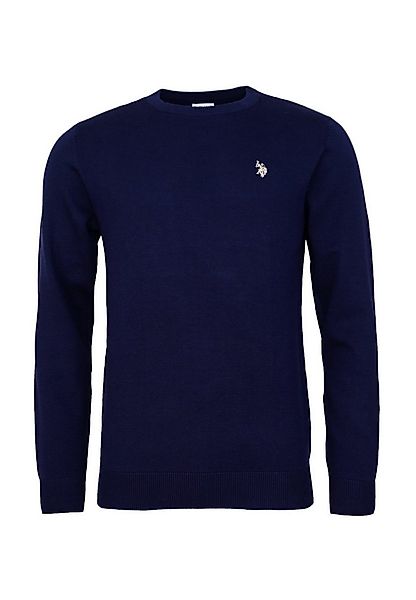 U.S. Polo Assn. Strickpullover Pullover Rundhals Feinstrick (1-tlg) günstig online kaufen