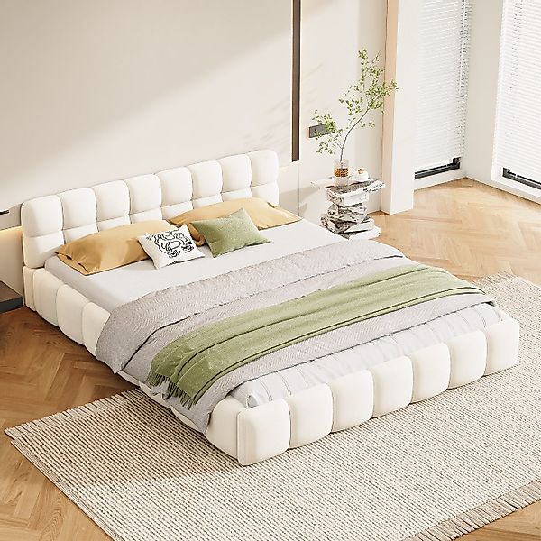 NMCXXO Polsterbett Elegantes Polsterbett mit Kopfteil günstig online kaufen