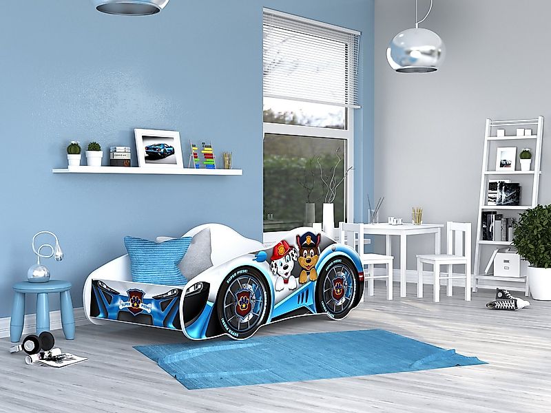 AJKmeble Autobett Kinderbett Jugendbett 70x140cm Gamerbett optional mit Mat günstig online kaufen