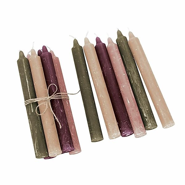 Mirabeau Stumpenkerze Kerze 12er Set Bauceau günstig online kaufen