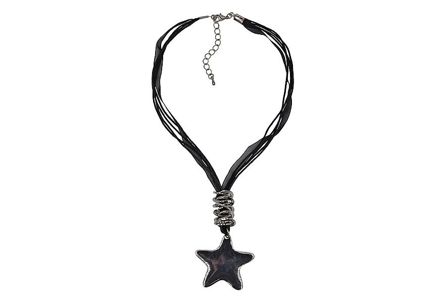 Steuer Kette mit Anhänger Metall Stern Textilband günstig online kaufen