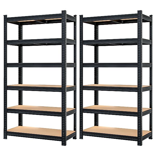 Schwerlastregal Premium 2er-Set Schwarz 180x90x40cm 875kg günstig online kaufen