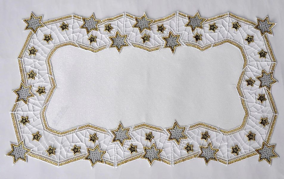 Stickereien Plauen Tischdecke "Goldtanne" günstig online kaufen