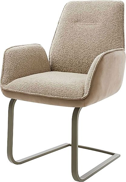 DELIFE Polsterstuhl Zoa-Flex, Freischwinger flach Effektfinish günstig online kaufen