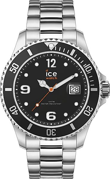 Ice Watch Ice steel - Black silver - M 016032 Armbanduhr günstig online kaufen