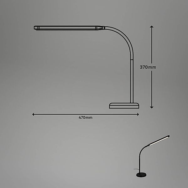 Briloner Leuchten Tischleuchte LED Schreibtischlampe dimmbar günstig online kaufen