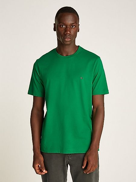 Tommy Hilfiger T-Shirt ESSENTIAL REGULAR FIT SOLID mit Stickerei unifarben, günstig online kaufen