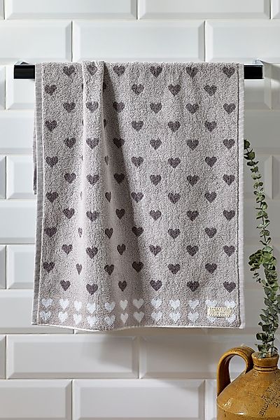 Next Handtuch Handtuch mit Herzmotiv, (1-St) günstig online kaufen