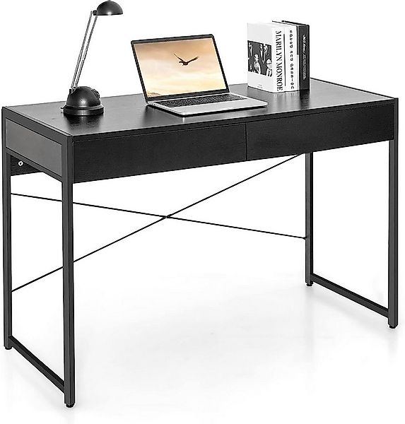 KOMFOTTEU Computertisch Schreibtisch, mit Schubladen günstig online kaufen