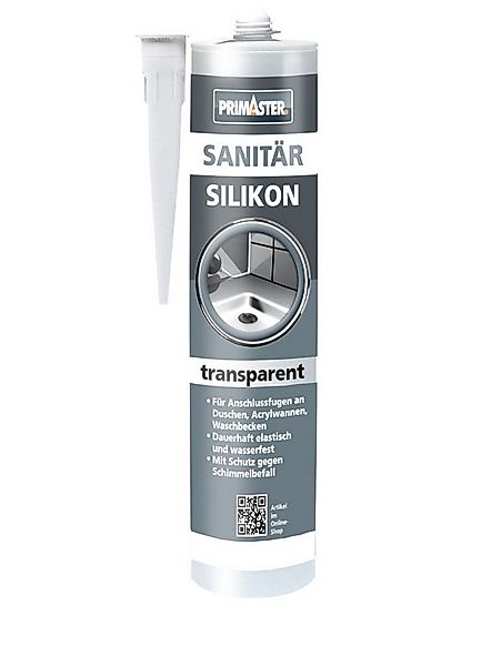 Primaster Silikon Primaster Sanitär Silikon transparent 310 ml günstig online kaufen